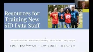 Resources for Training New SiD Data Staff