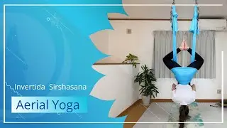 Invertida Sirshasana com apoio do tecido | Aerial Yoga