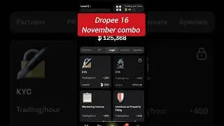 Dropee 16 November combo card's #tomarket #gaming #airdropkart #airdrop #games #tokendrop #gametoken