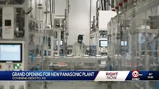 Massive Panasonic battery facility now open in Kansas