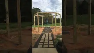 DIY Fire pit with Swings, dry pour concrete
