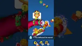 Worms Zone Magic Gameplay #shorts #wormszone #battleroyalegame #magicgameplay #wormszoneio #wormhunt