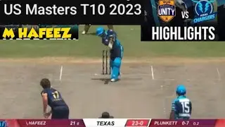 Mohammed Hafeez US T10 League Highlights 7Balls 27Runs Batting Highlights