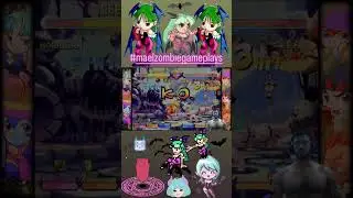 Morrigan Aensland Gameplay 🦇🌜 - Pocket Fighter/Super Gem Fighter Mini Mix - Mael Zombie