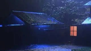 Drift Off to Sleep with Heavy Rain & Powerful Thunder - Live Thunderstorm Sounds