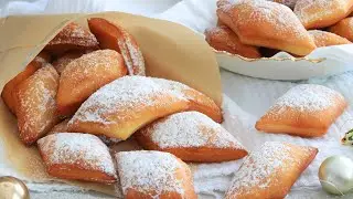 Schmalzgebäck wie vom Weihnachtsmarkt I Innen fluffig außen knusprig