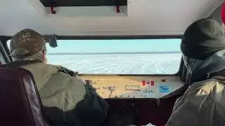 Lake Simcoe coming off the ice with Hank Heyink fish huts