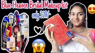 What else do you need 😱Full Makeup Product only320/-🥰|| Blue Heaven Bridal Makeup kit Review Mala...