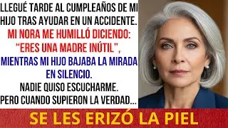 Por un accidente llegué tarde al cumpleaños de mi hijo… mi nora: “Eres una madre inútil”