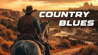 Slow Blues Country Classics 🤠🌄 Best Cowboy Sunset Music, Country Blues Collection 2025