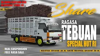 SHAREE!!!! MOD RAGASA TEBUAN || REAL SUSPENSI || BUSSID MOD INDONESIA
