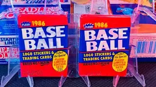 1986 FLEER BASEBALL 2-PACK WAX ATTACK!!