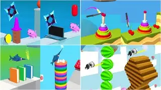 Don&rsquo;t Slice The Cats vs Knife Jump vs Slice It All Very Satisfying And Relaxing ASMR Slicing Game