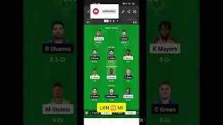 Lkn vs mi dream 11 team/Lucknow vs Mumbai dream 11 prediction #viral