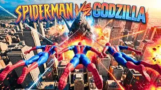 🔥 Spider-Man VS Godzilla | Epic AI Movie | Marvel vs Monsterverse 🔥