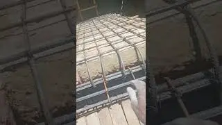 Jeena ki slab me sariya band ki #construction