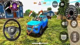 Indian Car Simulator 3D blue jeep Offroad Driving Village Valley Adventure Dangerous Offroad Drive