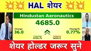 HAL share latest news today  | HAL share Analysis | Hindustan aeronautics share news 01 November