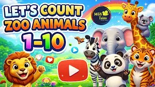 Let&rsquo;s Count Zoo Animals 1&ndash;10 🦁🦒 Fun Animal Counting for Kids | Preschool Learning Video 🎉