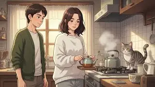 Making Tea & Watching the Rain | Cozy Ghibli Style Slow Living ASMR