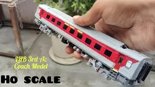 Ho scale || LHB 3rd Ac coach model || Handmade 