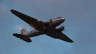Ansett Douglas DC-3-232A VH-ABR Flight Training Avalon Airport