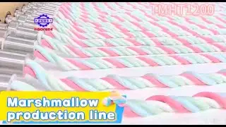 Sinofude TMHT 1200 Fully Automatic Center filled Extruded Marshmallow Production Line #marshmallow