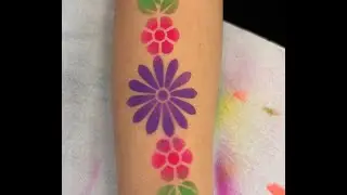 Air and Ink Airbrush Tattoo flower