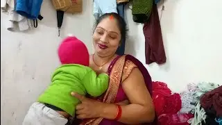 रिया कैसे शरारत करती है ब्रेस्टफीडिंग के लिए | cute family vlog | Baldeepmonikavlog 