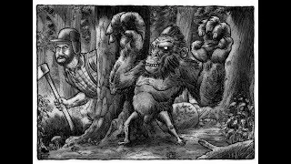 Cryptids and Monsters:  Whirling Whimpus, a Sasquatch-like cryptid from lumberjack tales