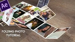 AE「アフターエフェクト」チュートリアル 25 | Folding Photos 2 | 4K Modern Opener Slideshow | 3Dフォトスライドショー