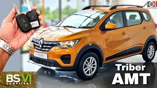 2020 Renault Triber AMT BS6 RXT (2nd Top Model) On Road Price List | Mileage | Features | Interior