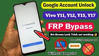Vivo y11 frp bypass set screen lock trick not working no webserch option no activity manager 