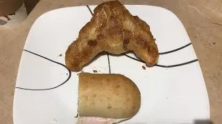 Trying out the new Tim Hortons lotus biscoff filled croissant food review 