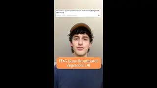 Breaking News: FDA Bans Brominated Vegetable Oil