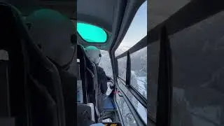 Landing on snowy mountains #helicopter #mountains #switzerland #graub&uuml;nden