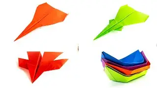 4 ideas de origami sencillas y geniales. Avi&oacute;n, barco #41