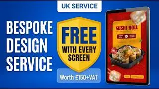Digital Menu Board Design Service | FREE 4K Template & Setup | Ready-To-Sell Signage