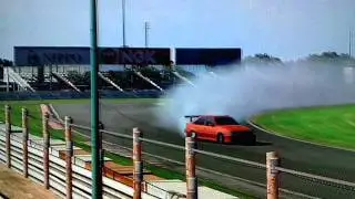 GT5 - 700BHP Lotus Carlton Drifting - Tsukuba Circuit