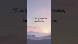 If You Knew Who You&rsquo;d Become, You&rsquo;d Never Doubt Yourself Again ✨💫 | Motivational Message #motivation