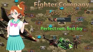 War Commander - Fighter Company Boss base (Perfect run, first try)