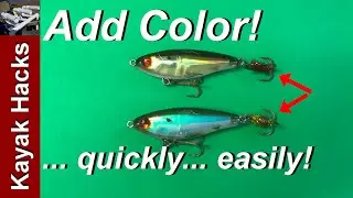 DIY Fishing Lure Modification - Temporary Tweak for Lure Color Selection