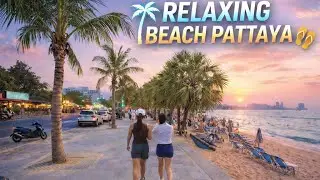 4K__🇹🇭 P A T T A Y A |🔥 RELAXING WALK IN BEACH ROAD 🔥| January_2026