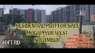 ID-332 Residential Plot Sale In Mogappair West || Nolambur || 40ft || Near Sai Baba Temple ||