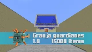 Tutorial Minecraft | Granja de guardianes 1.8 | 15000 items/hora aprox | NachoElCraftero