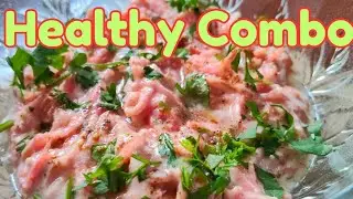 🥕GAJAR KA RAITA STYLE SALAD | Carrot with Yogurt Recipe | Healthy Meal Option
