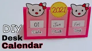 How to make 2021 desk calendar || Handmade desk calendar || DIY calendar 2021