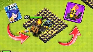 3x Wall VS All Temporary Troops With Lava King - Clash of Clans