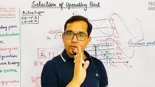 2. Selection of Operating Point | Transistor Biasing in Hindi | Tech Gurukul by Dinesh Arya