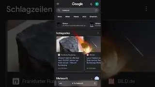 Meteorit Google Animation ￼☄️ | #foryou